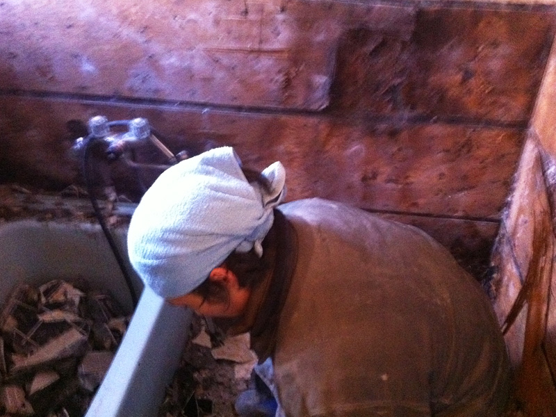 バス解体・施工